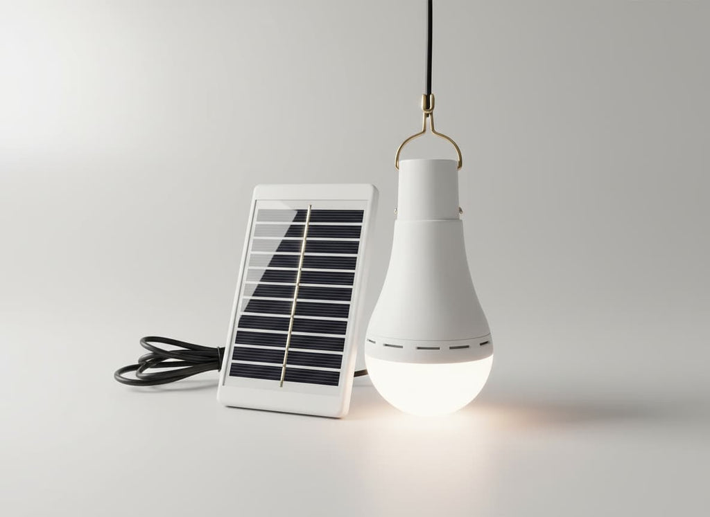 Solar Emergency Light Bulb IP68 – USB Rechargeable Backup Light for Camping & Emergencies