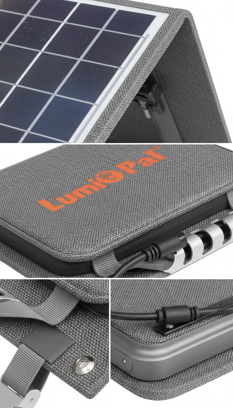 LUM Solar 40 Portable Solar Panel-Gray