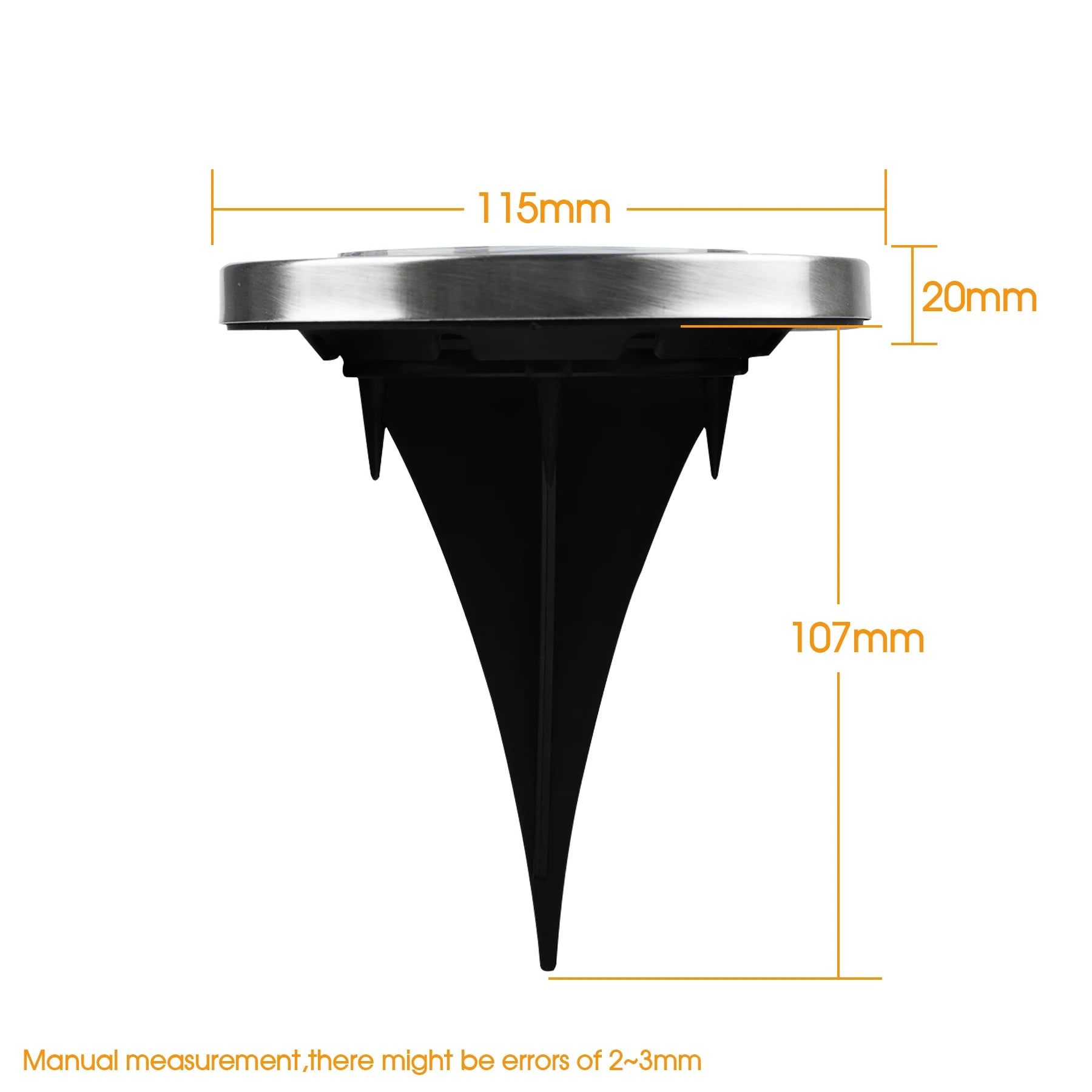 Outdoor Solar Floor Light IP65 – Stainless Steel Garden Light with 12 LEDs