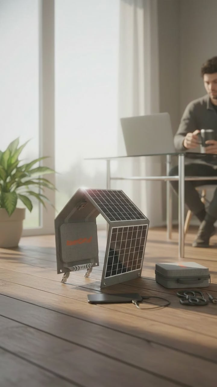 LUM Solar 40 Portable Solar Panel-Gray